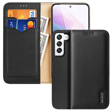 Dux Ducis Hivo Samsung Galaxy S22 5G Wallet Leather Case - Black