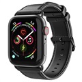 Dux Ducis Apple Watch Series 7/SE/6/5/4/3/2/1 Leather Strap - 41mm/40mm/38mm - Black