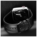 Dux Ducis Apple Watch Series 7/SE/6/5/4/3/2/1 Leather Strap - 41mm/40mm/38mm - Black