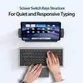 Dux Ducis Multifunctional Bluetooth Keyboard with Touchpad for Laptop, Tablet and Phone - Black
