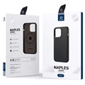Dux Ducis Naples iPhone 13 Pro Max Leather Coated Case - Black