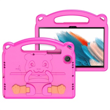 Dux Ducis Panda Samsung Galaxy Tab A8 10.5 (2021) Kids Case - Hot Pink