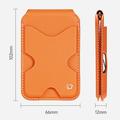 Dux Ducis Papo RFID Blocking Magnetic Card Holder and Stand - MagSafe Compatible - Orange