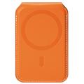 Dux Ducis Papo RFID Blocking Magnetic Card Holder and Stand - MagSafe Compatible - Orange