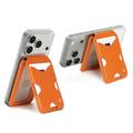 Dux Ducis Papo RFID Blocking Magnetic Card Holder and Stand - MagSafe Compatible - Orange