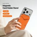 Dux Ducis Papo RFID Blocking Magnetic Card Holder and Stand - MagSafe Compatible - Orange