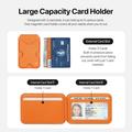 Dux Ducis Papo RFID Blocking Magnetic Card Holder and Stand - MagSafe Compatible - Orange
