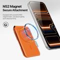 Dux Ducis Papo RFID Blocking Magnetic Card Holder and Stand - MagSafe Compatible - Orange