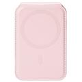 Dux Ducis Papo RFID Blocking Magnetic Card Holder and Stand - MagSafe Compatible - Pink