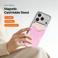 Dux Ducis Papo RFID Blocking Magnetic Card Holder and Stand - MagSafe Compatible - Pink