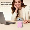 Dux Ducis Papo RFID Blocking Magnetic Card Holder and Stand - MagSafe Compatible - Pink