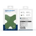 Dux Ducis Papo RFID Blocking Magnetic Card Holder and Stand - MagSafe Compatible - White / Green