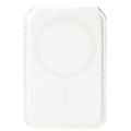 Dux Ducis Papo RFID Blocking Magnetic Card Holder and Stand - MagSafe Compatible - White / Green
