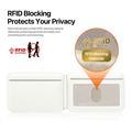 Dux Ducis Papo RFID Blocking Magnetic Card Holder and Stand - MagSafe Compatible - White / Green