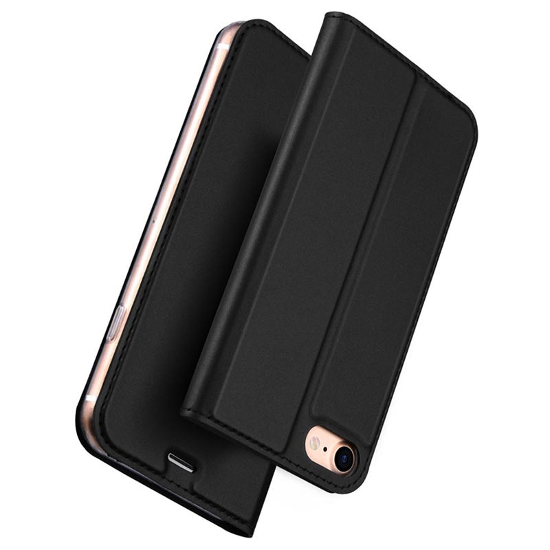 Premium Leder Magnetic Closure Flip Schutzhülle handyhülle für Apple iPhone 7/8 Tasche DUX DUCIS Hülle für iPhone 7/8-4.7 Schwarz 