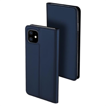 Dux Ducis Skin Pro iPhone 11 Flip Case with Card Slot - Dark Blue