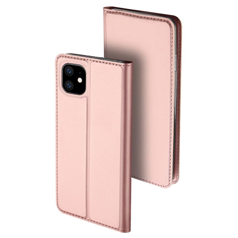 Dux Ducis Skin Pro iPhone 11 Flip Case with Card Slot Rose Gold