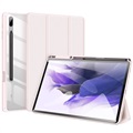 Dux Ducis Toby Samsung Galaxy Tab S7+/S7 FE/S8+ Tri-Fold Smart Folio Case - Light Pink
