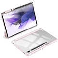 Dux Ducis Toby Samsung Galaxy Tab S7+/S7 FE Tri-Fold Smart Folio Case - Light Pink