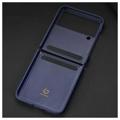Dux Ducis Venice Samsung Galaxy Z Flip4 5G Leather Coated Case - Blue