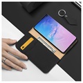 Dux Ducis Wish Samsung Galaxy S10 Wallet Leather Case - Black