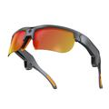 E08 AI Sports Smart Glasses with Voice Control - Black / Orange