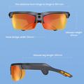 E08 AI Sports Smart Glasses with Voice Control - Black / Orange
