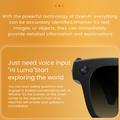 E09C AI Smart Glasses with 8MP Camera, Object Recognition - Black