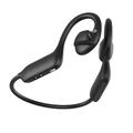 E12 AI Smart Bone Conduction Wireless Headphones with Camera - Black