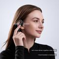 E12 AI Smart Bone Conduction Wireless Headphones with Camera - Black