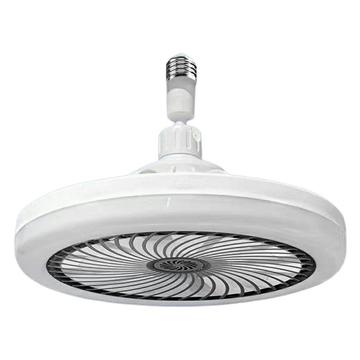 E27 Ceiling Fan Light with Remote Control - Grey