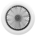 E27 Ceiling Fan Light with Remote Control - Grey