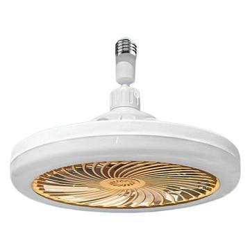 E27 Ceiling Fan Light with Remote Control - Orange