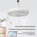 E27 Ceiling Fan Light with Remote Control - White