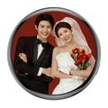 E87 Cosplay Touchscreen Smart Cyber Badge - Black