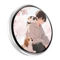 E87 Cosplay Touchscreen Smart Cyber Badge - White
