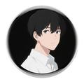 E87 Cosplay Touchscreen Smart Cyber Badge - White