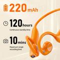 E900 Open-Ear Air Conduction Wireless Headphones with Camera - Orange