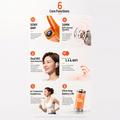 E900 Open-Ear Air Conduction Wireless Headphones with Camera - Orange