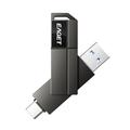 EAGET CF33 2-in-1 USB 3.2 Type-A/USB-C Flash Drive – 128GB - Black