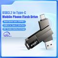 EAGET CF33 2-in-1 USB 3.2 Type-A/USB-C Flash Drive – 128GB - Black