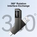 EAGET CF33 2-in-1 USB 3.2 Type-A/USB-C Flash Drive – 128GB - Black