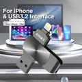 EAGET I66 Lightning/USB 3.2 Flash Drive for iPhone, iPad, Mac – 64GB - Black