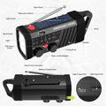 EM06 Solar Emergency Radio with 2000mAh Power Bank, Flashlight & SOS Alarm