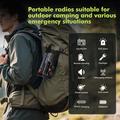 EM06 Solar Emergency Radio with 2000mAh Power Bank, Flashlight & SOS Alarm
