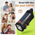 EM06 Solar Emergency Radio with 2000mAh Power Bank, Flashlight & SOS Alarm