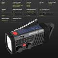 EM06 Solar Emergency Radio with 2000mAh Power Bank, Flashlight & SOS Alarm
