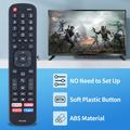 ERF2A60 Replacement Remote Control for Hisense 4K Smart TV - Black