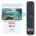 ERF2A60 Replacement Remote Control for Hisense 4K Smart TV - Black