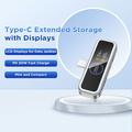 Eaget I30PRO 256GB USB-C Flash Drive with LCD Display